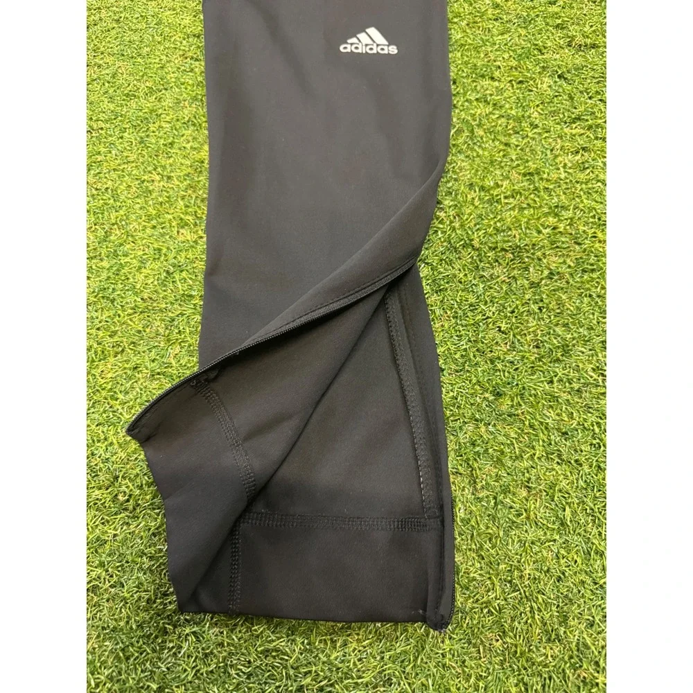 Adidas Response‎ Climalite Track Pants Mens Medium Black White Stripe Joggers